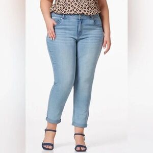 Cato | PLUS SIZE HIGH- RISE GIRLFRIEND JEANS SIZE 28W